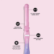 Beachwaver - B1.25 Pink Sunset Rotating Curling Iron