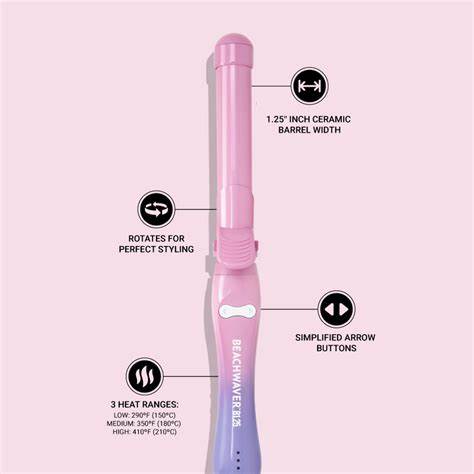Beachwaver - B1.25 Pink Sunset Rotating Curling Iron