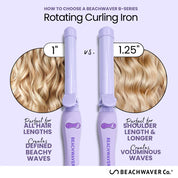 Beachwaver - B1.25 Lilac Pretty Pastels Rotating Curling Iron